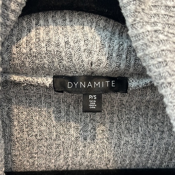 Dynamite oversized turtleneck, Size S, Grey, EUC - Picture 3 of 3